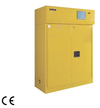 Armarios para químicos con purificación de gases Infitek SSC-F1100 y SSC-F1101