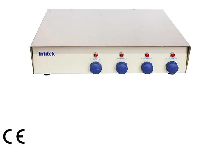 Agitadores magnéticos multiposición de cuatro filas Infitek MGS-6 y MGS-7 Infitek