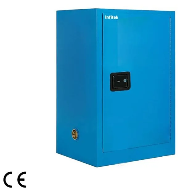 Armarios de seguridad para químicos de 45 L Infitek SSC-12Y, SSC-12R y SSC-12B Infitek