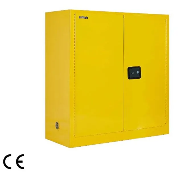 Armarios de seguridad para químicos de 114 L Infitek SSC-30Y, SSC-30R y SSC-30B