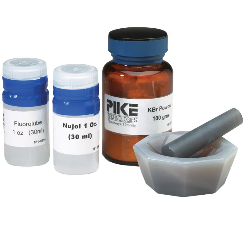Accesorios para FTIR Preparación de pastillas y prensas / KBr, Mortars and Pestles Pike Technologies
