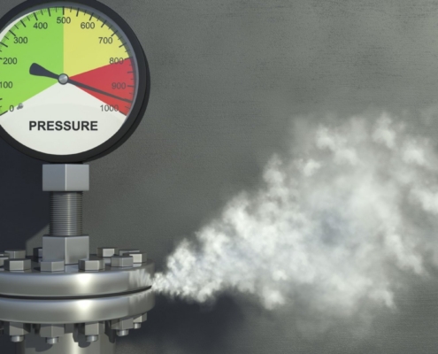 Medir presión manómetro equipos de laboratorio análisis calibración