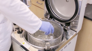 Autoclave equipos de laboratorio esterilización enfriamiento