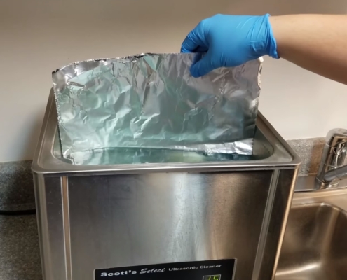 Baño Ultrasónico prueba de rendimiento equipos de laboratorio