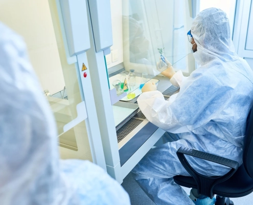 Gabinete de bioseguridad filtro HEPA equipos de laboratorio seguridad