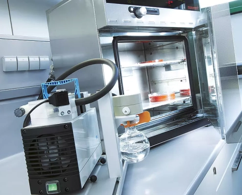 Bomba de vacío equipo de laboratorio análisis