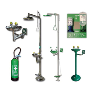 DUCHAS DE SEGURIDAD, LAVAOJOS Y EQUIPOS DE PRIMEROS AUXILIOS - ECOSAFE